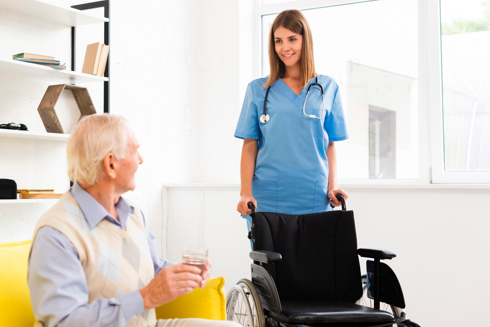 Home nurse wheelchair Image 2